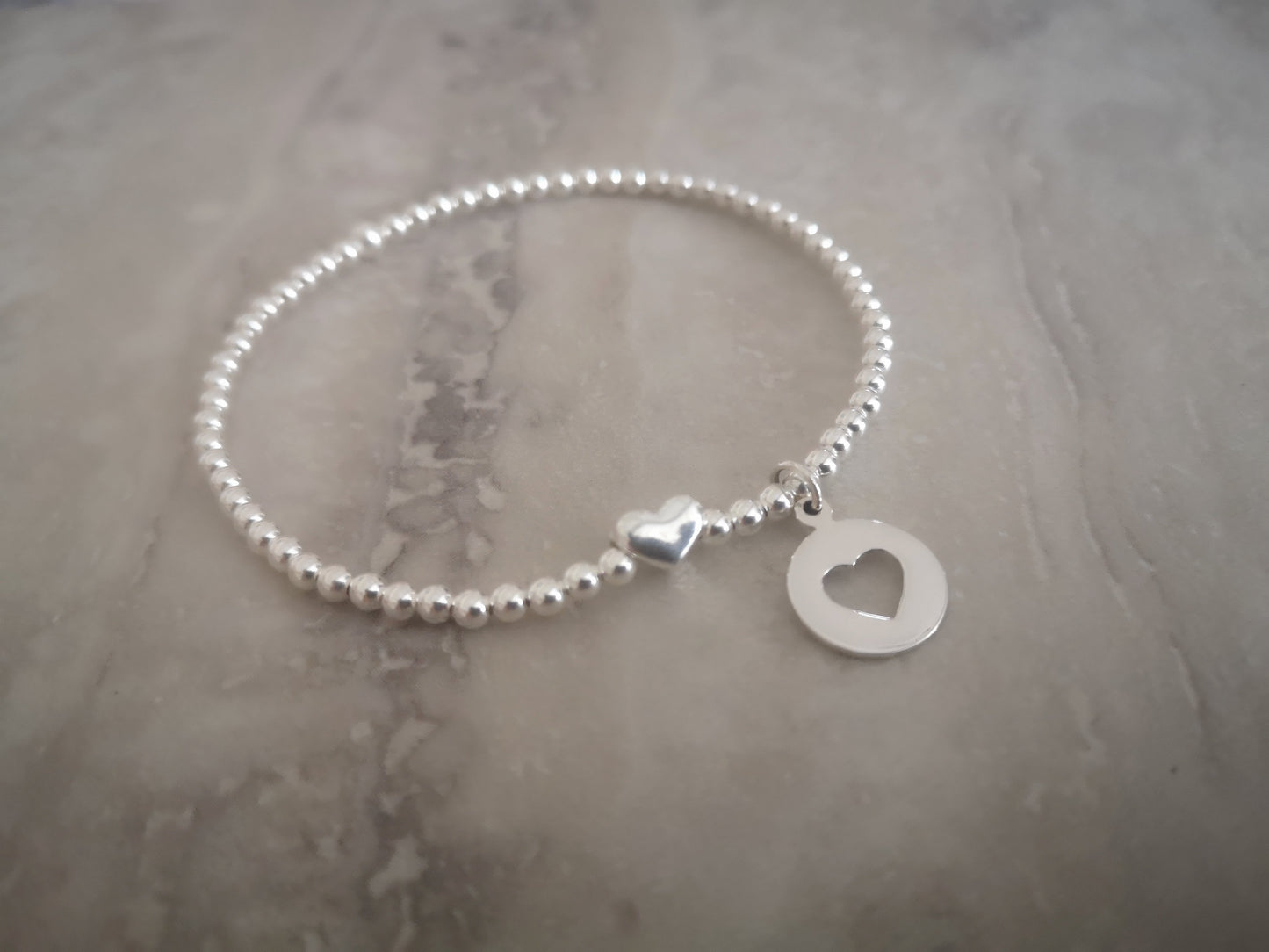 Love Heart Charm Bracelet With Love Jewellery UK