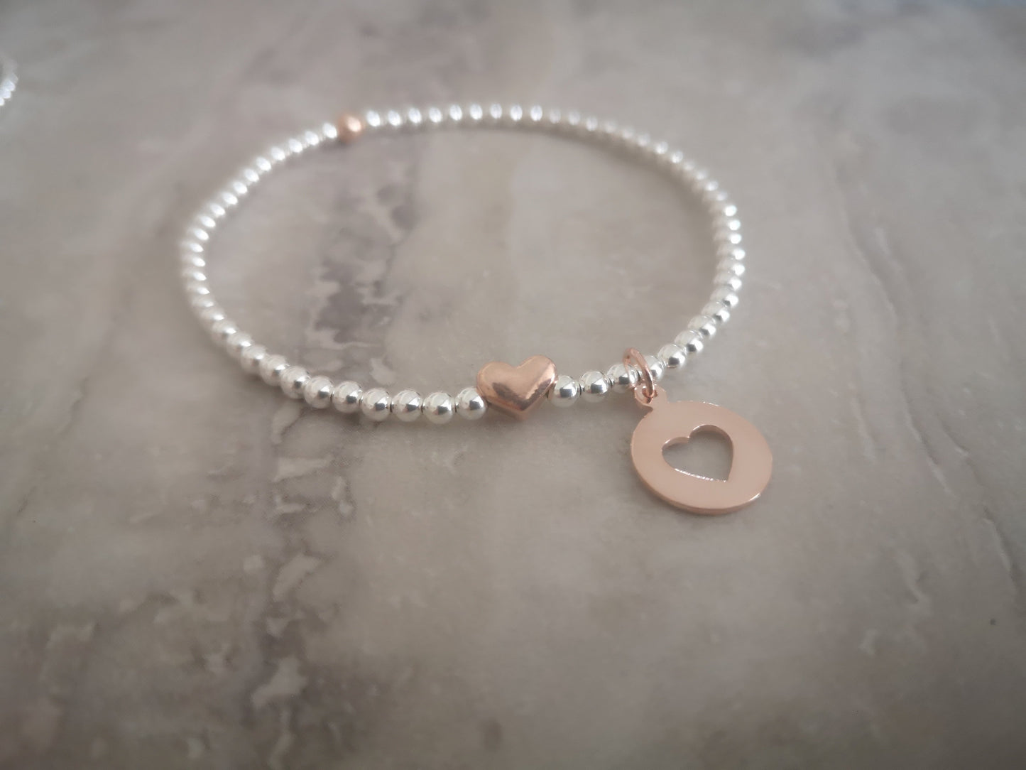 Love Heart Charm Bracelet With Love Jewellery UK