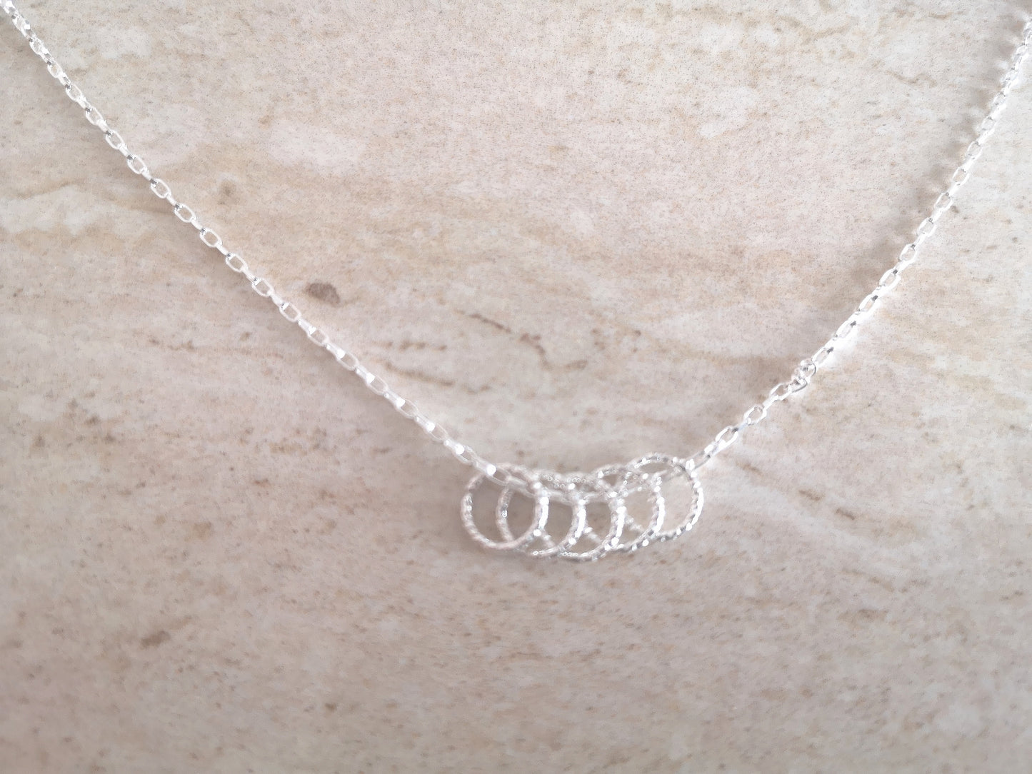 Sterling Silver Birthday Necklace (30th, 40th, 50th or 60th birthday) With Love Jewellery UK