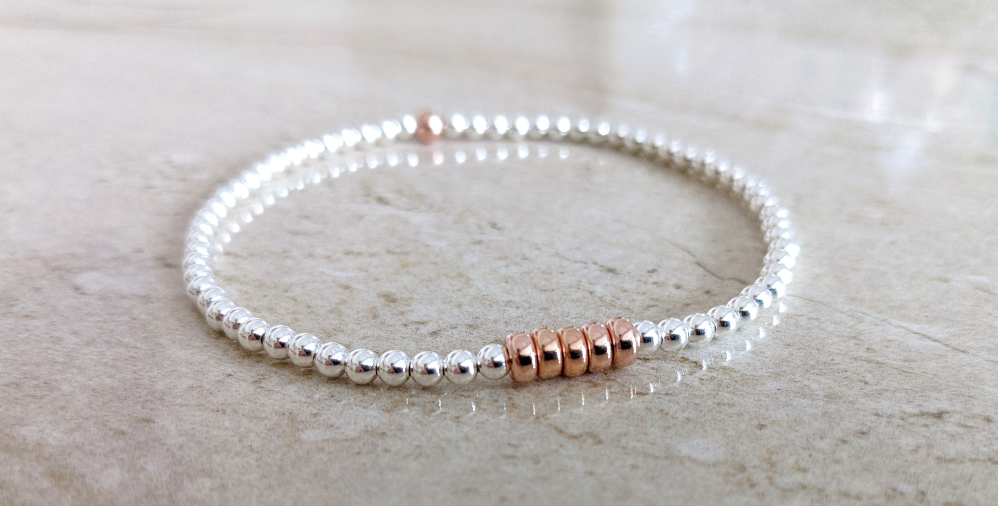 Sterling Silver Birthday Bracelet (30th, 40th, 50th, 60th or 70th birthday) - With Love Jewellery UK