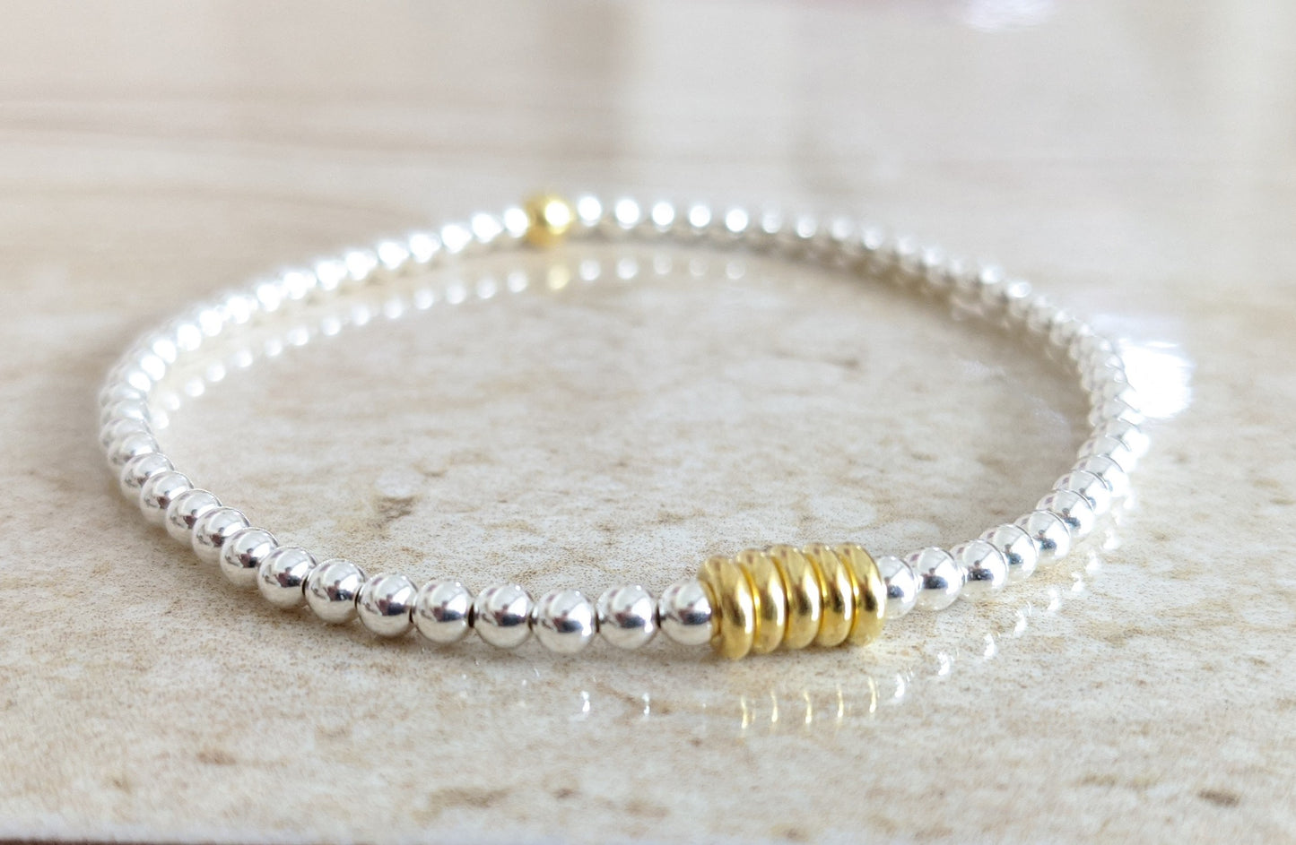 Sterling Silver Birthday Bracelet (20th, 30th, 40th, 50th, 60th, 70th, 80th or 90th birthday) With Love Jewellery UK