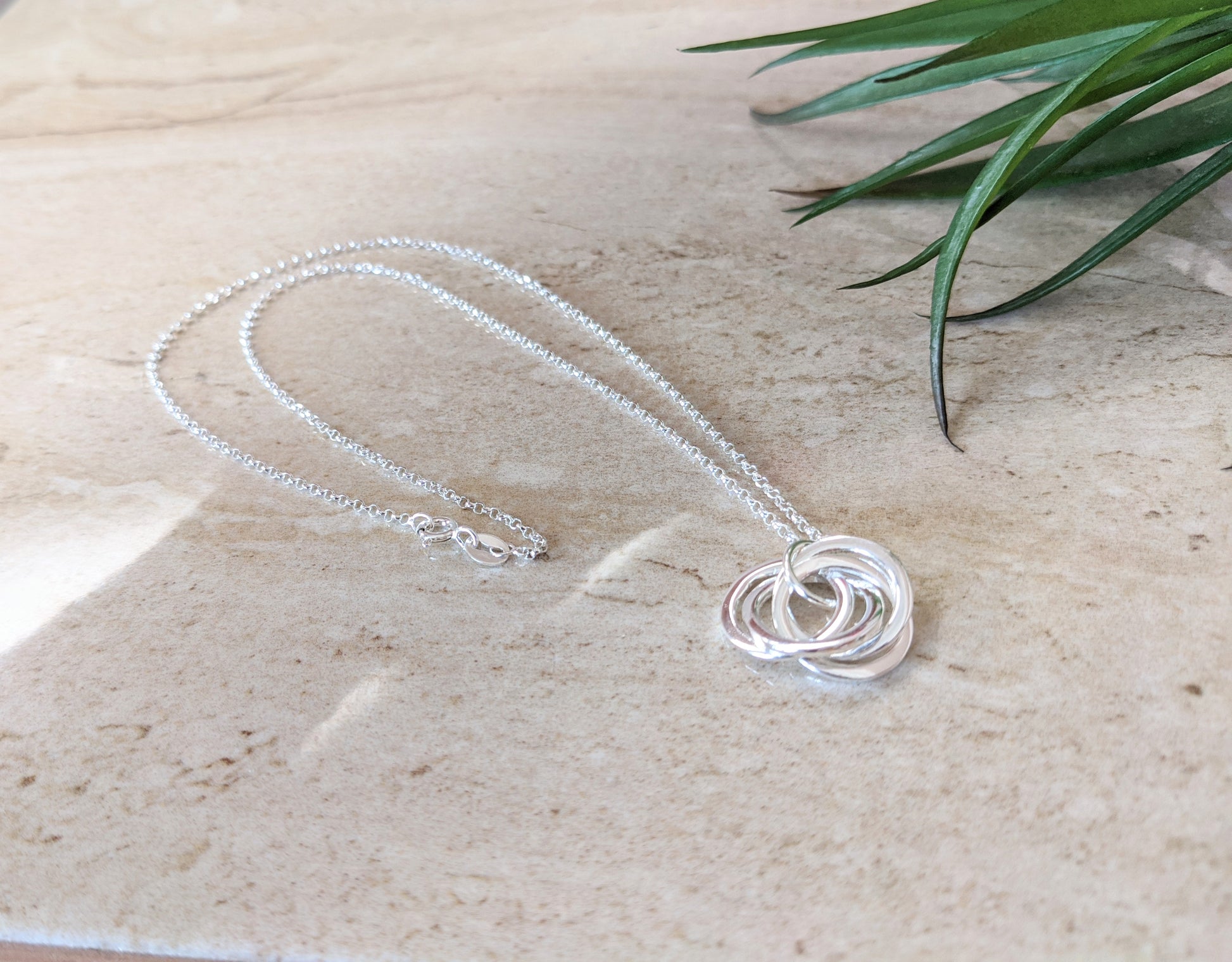 Sterling Silver 40th Birthday Necklace - With Love Jewellery UK
