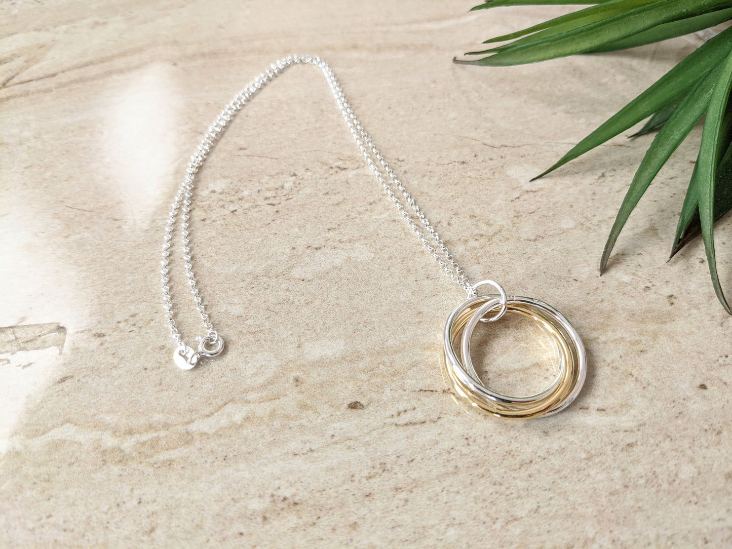 Mini Russian Ring Necklace | Sterling Silver