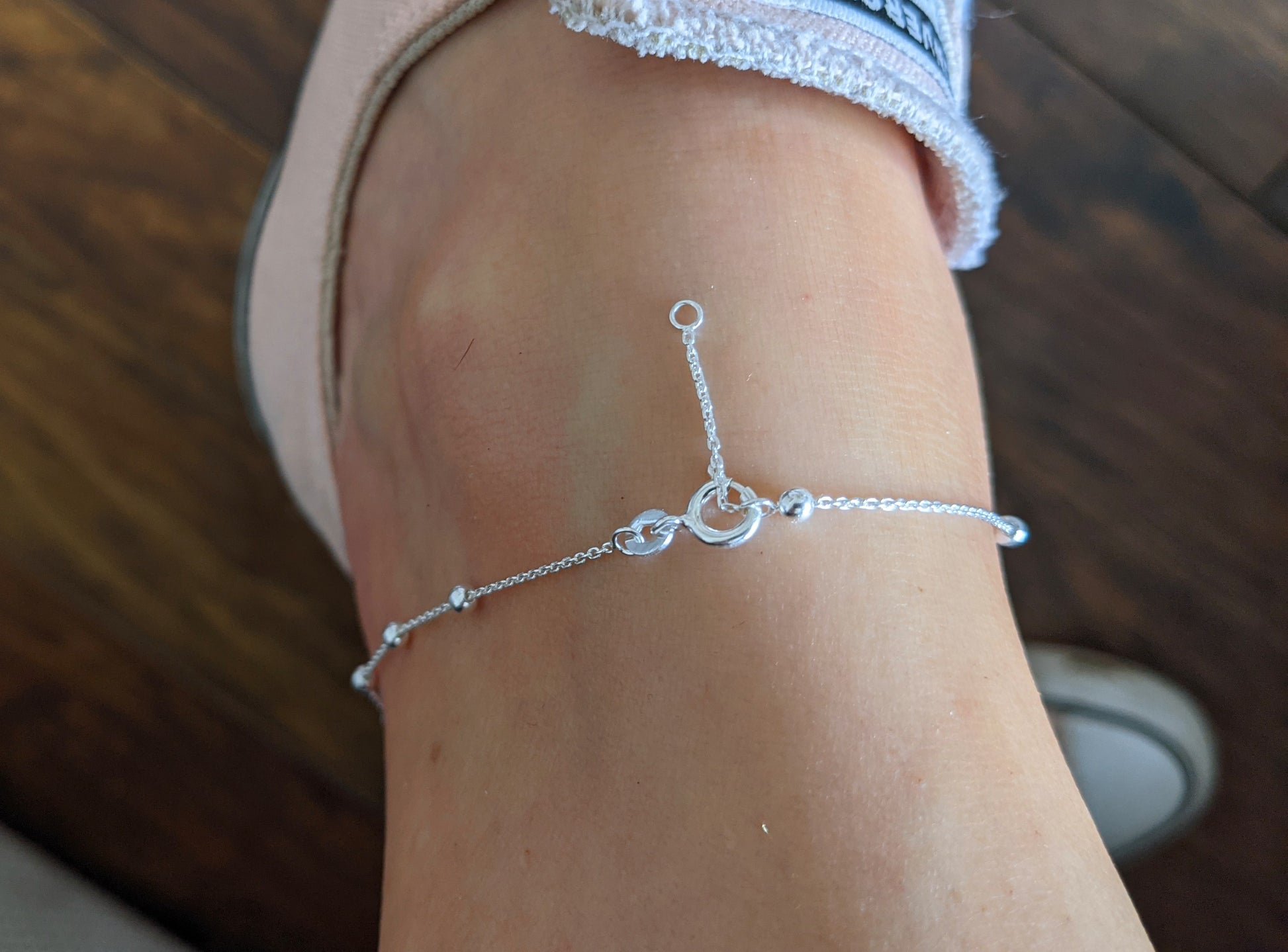 Satellite Bead Anklet - With Love Jewellery UK