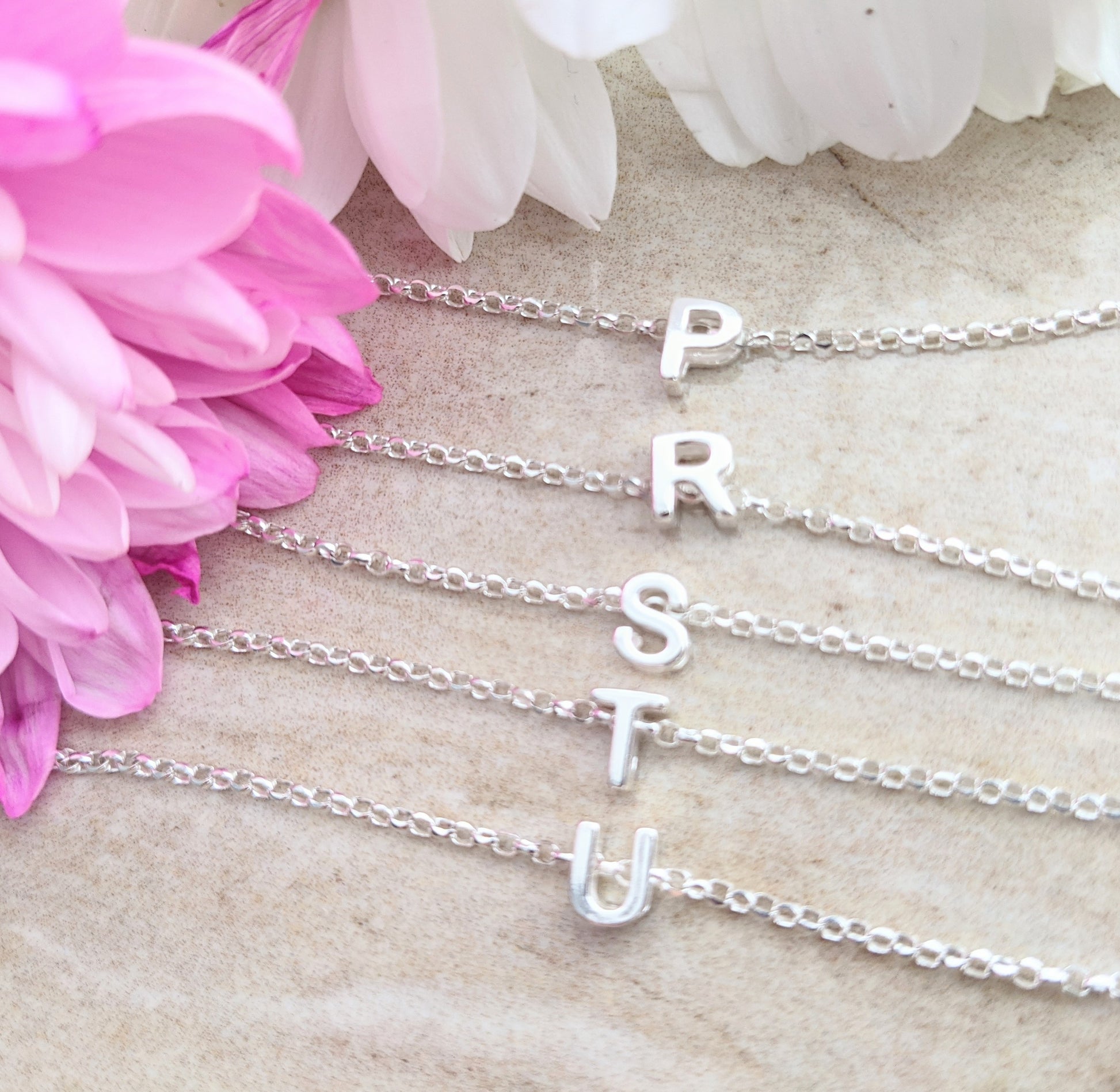 Sia Sterling Silver Personalised Initial Necklace | Bloom Boutique