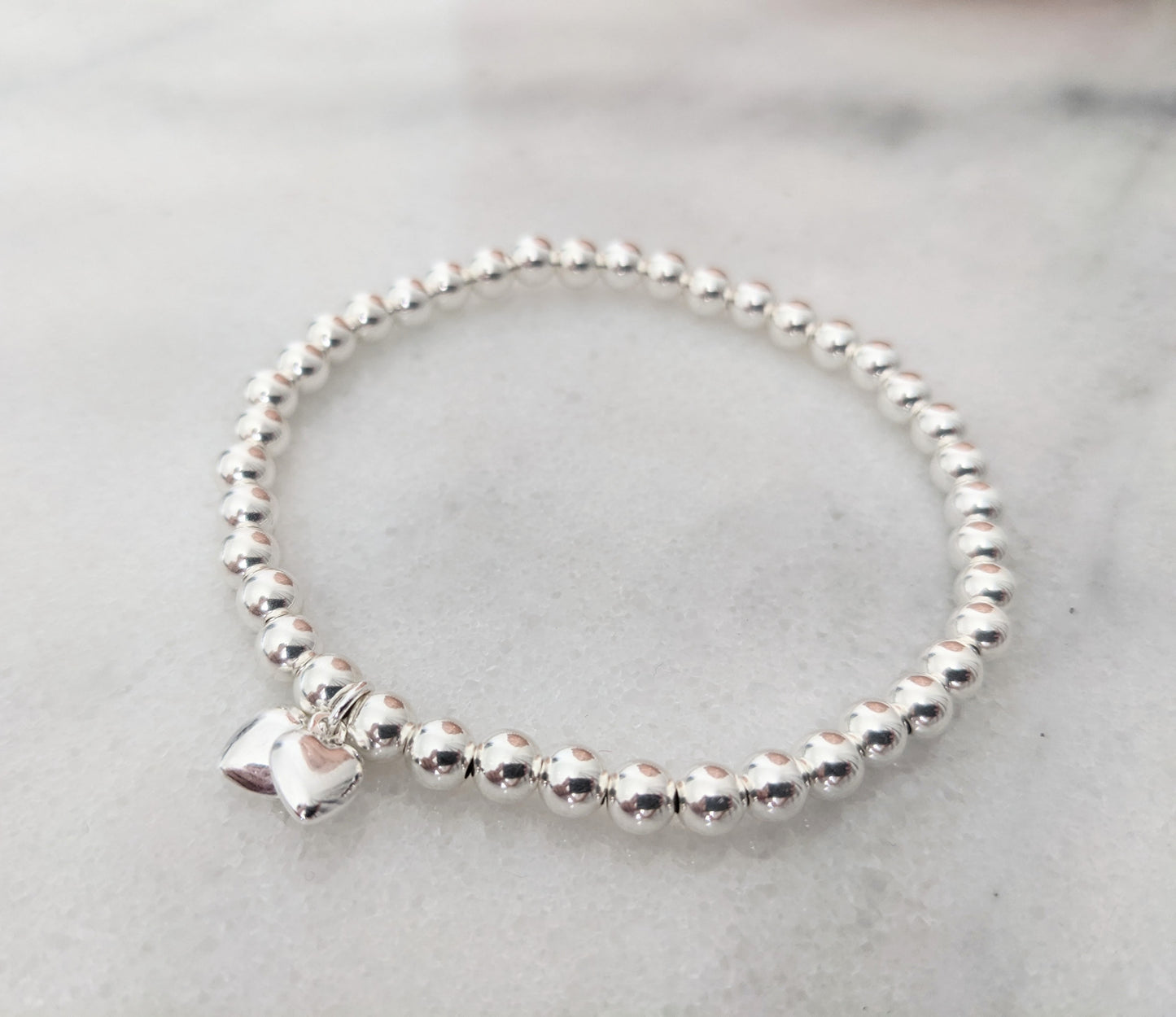 ‘Bride to be’ Sterling Silver Hearts Bracelet With Love Jewellery UK