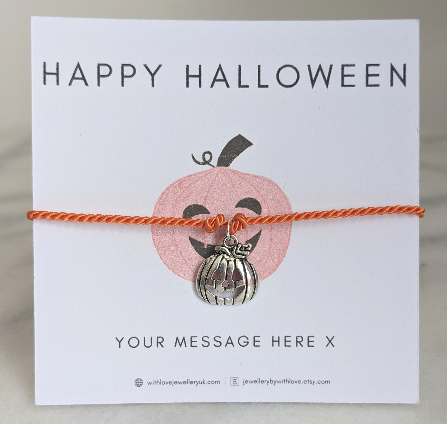 Adults/Kids Halloween Bracelet | FREE Personalised Message Card