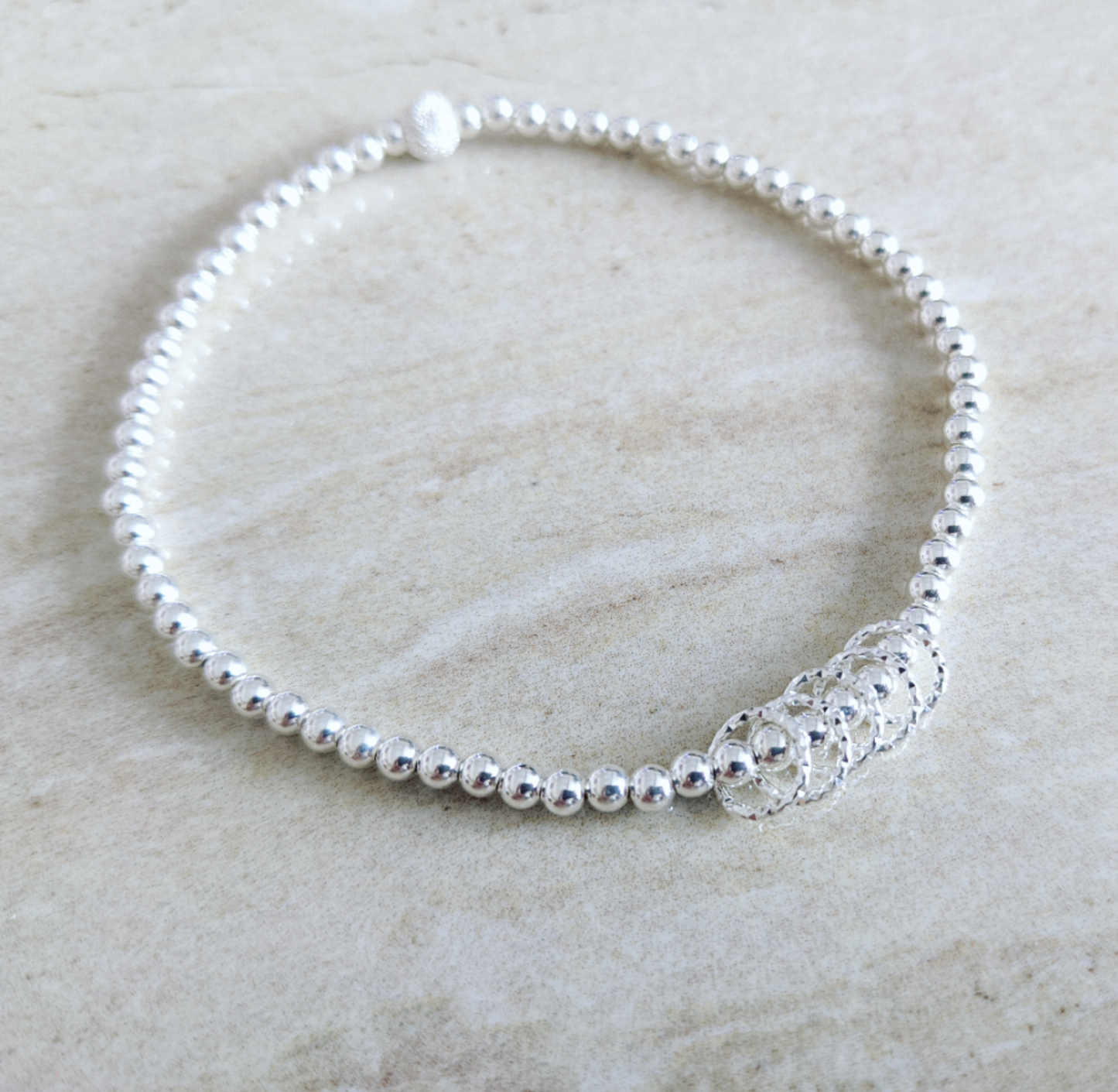 Sterling Silver Birthday Bracelet/Earrings (20th, 30th, 40th, 50th, 60th, 70th 80th or 90th birthday) With Love Jewellery UK