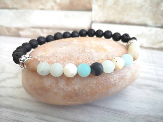 Essential Oil Diffuser Bracelet With Love Jewellery UK