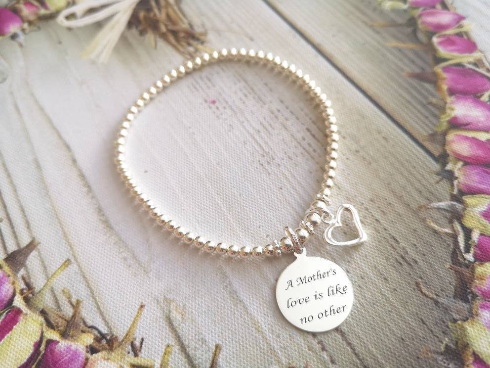 Sterling Silver Mother Bracelet - With Love Jewellery UK
