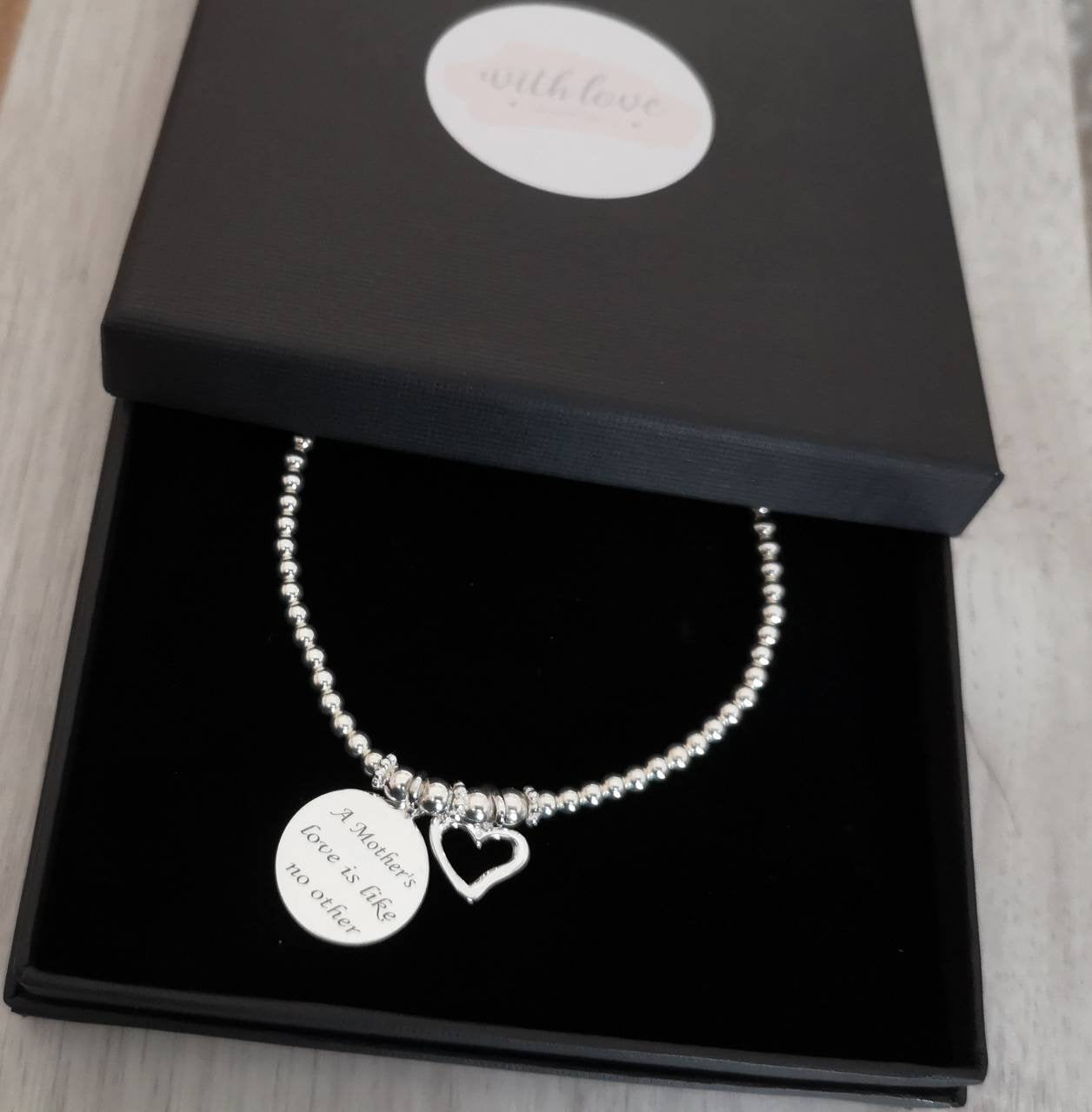 Sterling Silver Mother Bracelet - With Love Jewellery UK