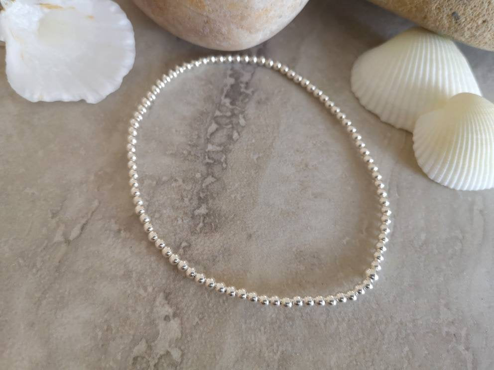 Sterling Silver Bracelet/Anklet With Love Jewellery UK