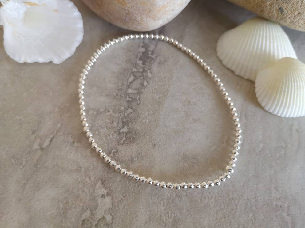 Sterling Silver Anklet - With Love Jewellery UK