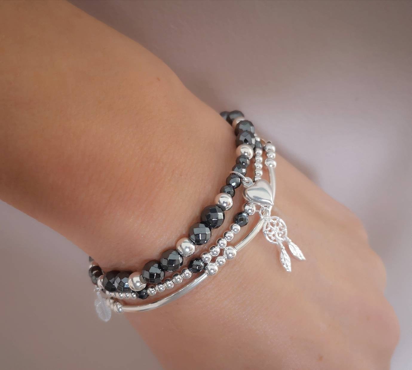 Dreamcatcher Stacking Set - With Love Jewellery UK
