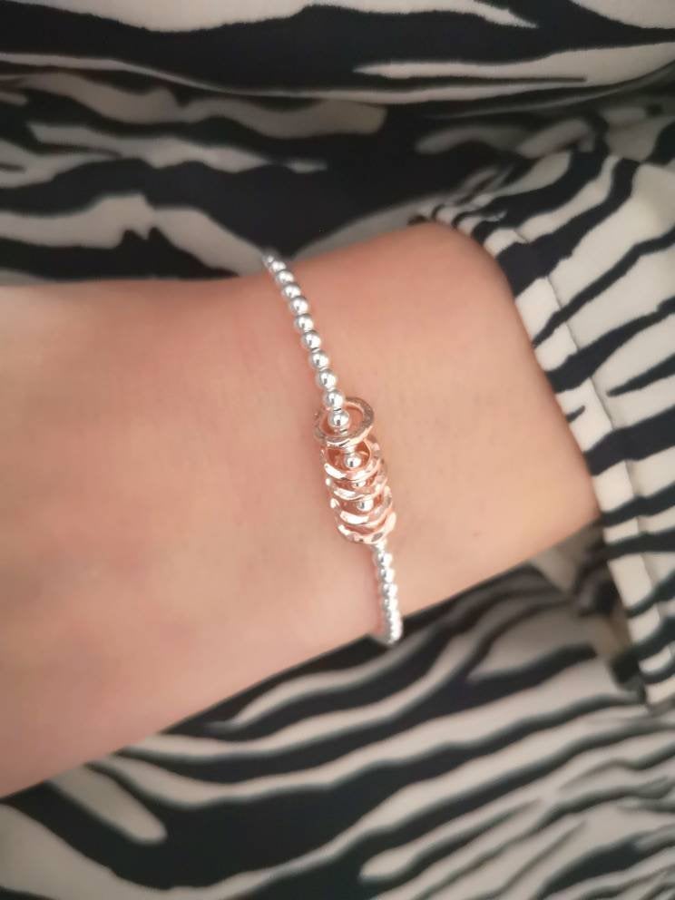 Carol Ann ID Bracelet / Speidel bracelet / rhodium plated - selling Birthday gift - Graduation gift - personalized gift - womens silver jewelry