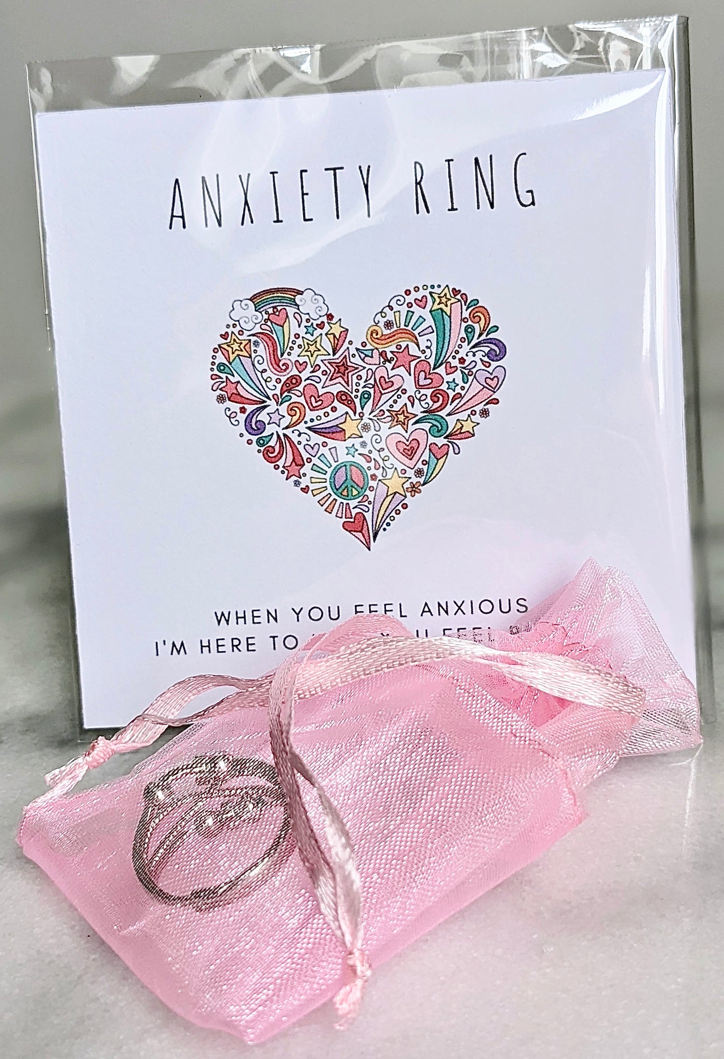 Anxiety / Fidget Rings | Free Personalised Message Card With Love Jewellery UK