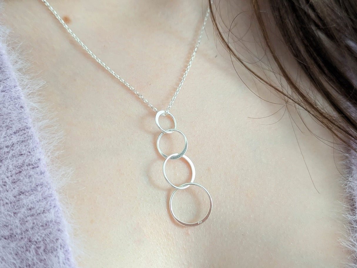 40th Birthday Necklace - Rose Gold or Sterling Silver With Love Jewellery UK