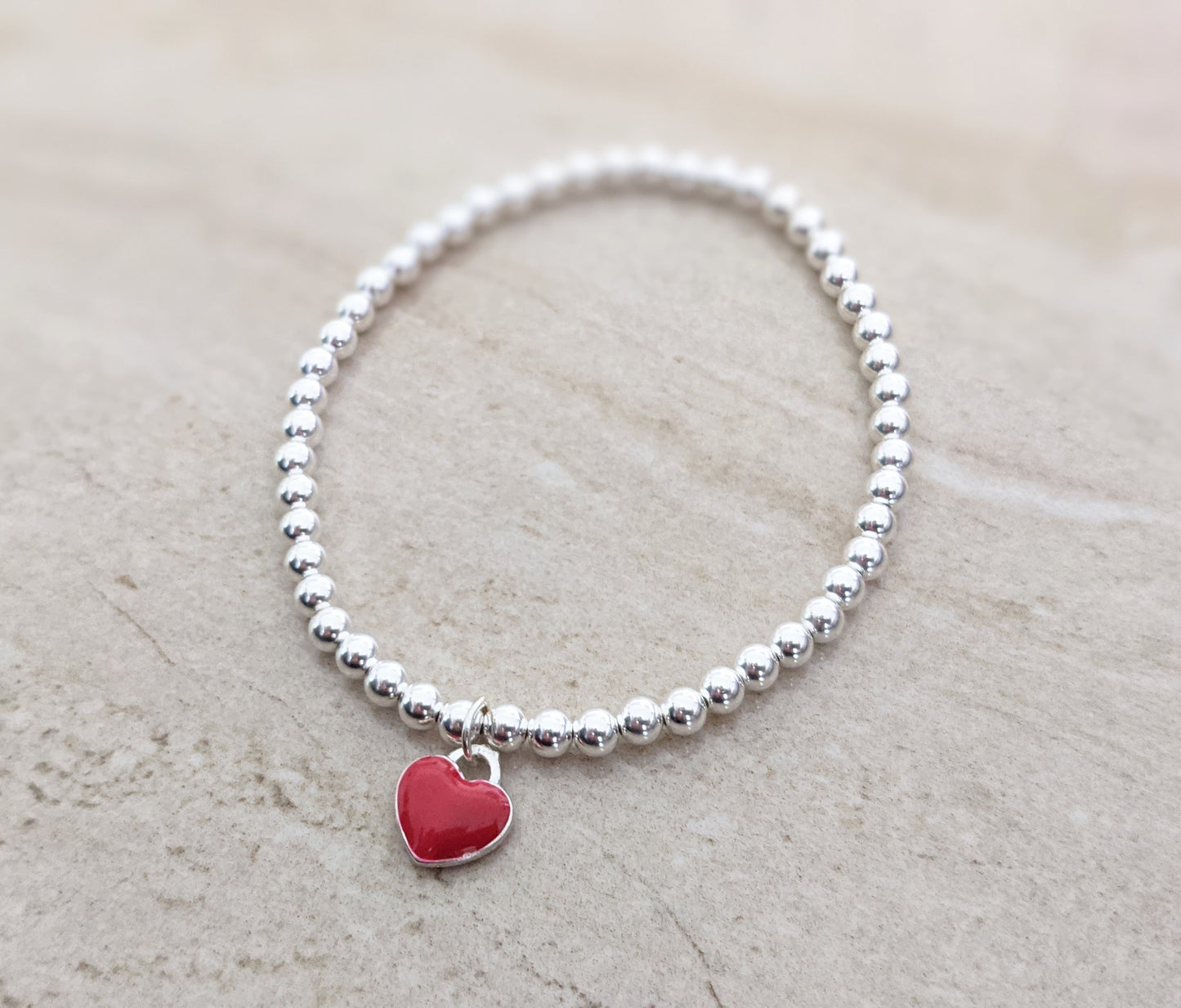 Puffed Heart Bracelet - With Love Jewellery UK